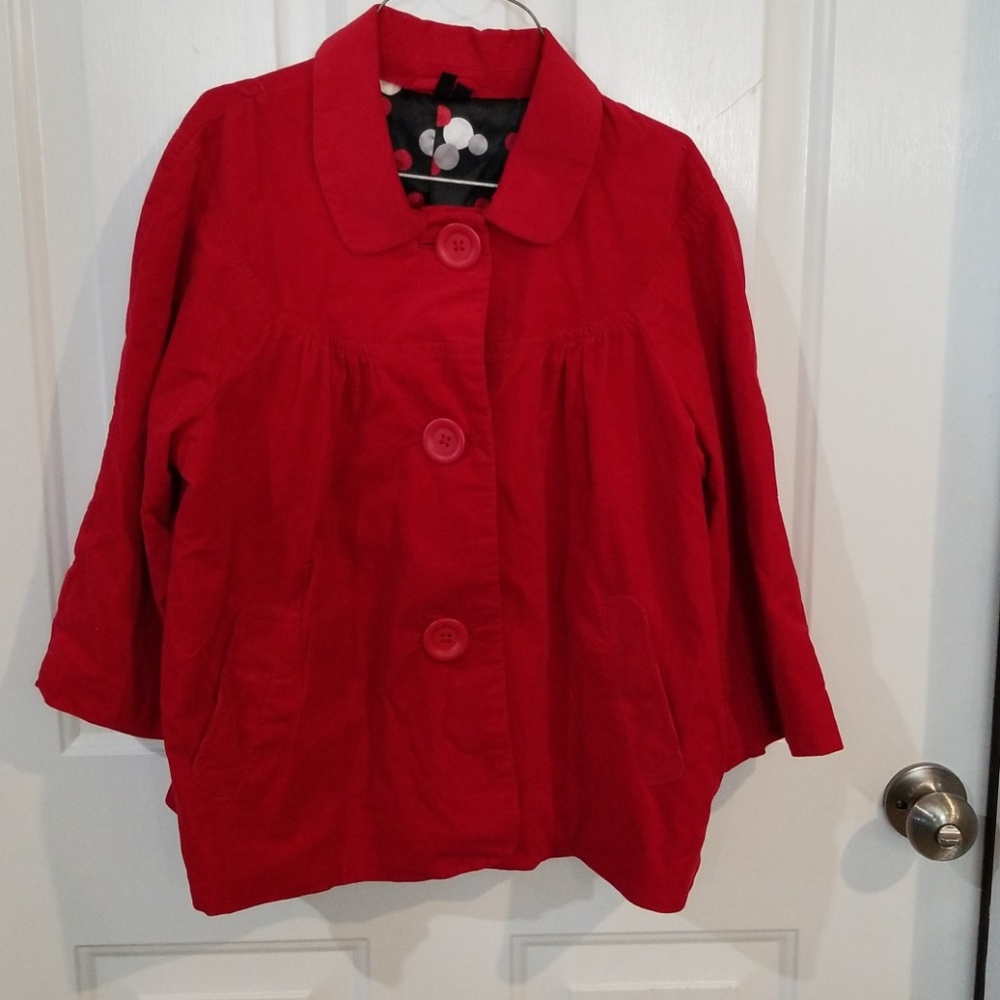 Corduroy cropped jacket